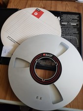 Tonbandleerspule BASF - ALU + Schuber (OVP) 26,5 cm! Gebrauchter Zustand! BA 2