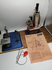 Wilesco Dampfmaschine D45 + Standbohrmaschine, Kreissäge, Schleifmaschine