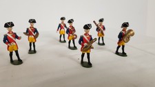 Sammlerstücke -  Zinnsoldaten-Musikkapelle (7 Figuren) im orig.Zustand