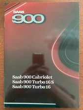 Prospekt / brochure Saab 900 Turbo 16 - Turbo 16S & Cabriolet MY 1988