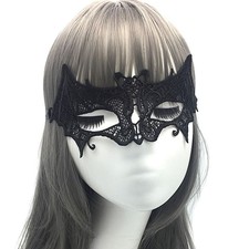 Maske Halloween Augenmaske Schwarz Fledermaus Gothic Party Vampir Karneval
