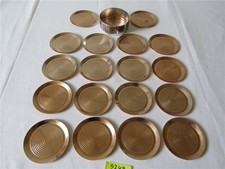 DDR Tischset 18 Untersetzer Aluminium Ø 9 cm Box Glasuntersetzer Tischschoner 