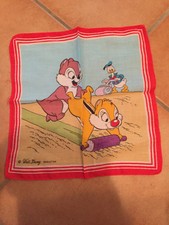 Taschentuch Tuch Donald Duck und A und B Hörnchen Walt Disney 27 x 27 cm