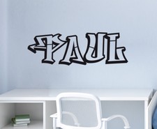 Graffiti Name HipHop Schrift Modern Aufkleber Rap Style Wandaufkleber WandTattoo