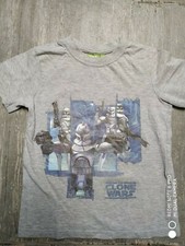 Star Wars T-Shirt Jungen Gr. 116/122, grau , guter Zustand
