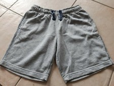 Shorts knielang Jungen, elast. Taille, Basic, grau, Gr. 146/152, Pepperts