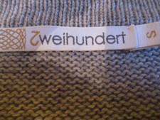 Zweihundert Cardigan kurz GR.S grau Luxus Cashmere Seide sehr hoher NP Designer