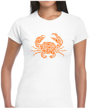 Krabbe Fahrzeug Damen T Shirt Witz gedruckt Design Cool Animal Cute NEU Premium TOP