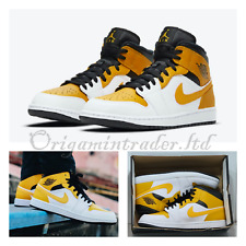Nike Air Jordan 1 Mid White University Gold 554724-170
