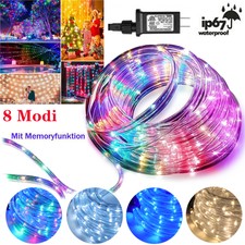 10M-30M LED Lichterschlauch Lichtschlauch Außen/Innen Party Garten Lichterkette