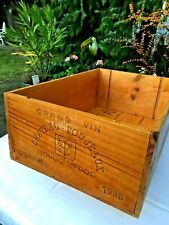 GRAND VIN CHATEAU POUJEAUX  1996  Weinbox Weinkasten Weinkiste Naturholz 