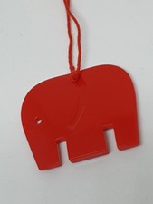 Original Roter Elefanten Schuh Anhänger Retro Vintage Look