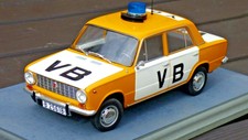 Lada Жигули Chezh Polizei 1:18 1970 VAZ 2101 Spielzeug Modell Auto Leben Tageslicht 007