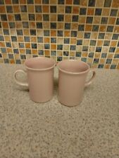 Paar Churchill pink Becher 10.5cm hoch 7.5cm Durchmesser Keramik Tall Latte Made England