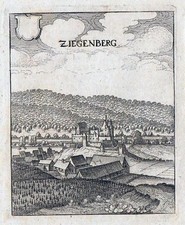 ZIEGENBERG-Matth.Merian d.ä.- KSt.aus "Topographia Germaniae 1642-50"