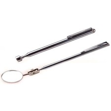 Ausziehbare Magnetheber + Inspektionsspiegel TELESKOPSPIEGEL Kontrollspiegel Set