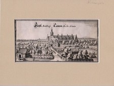 Campen a. d. Schonter-Matth.Merian d.ä.- KSt.aus "Topographia Germaniae 1642-50"