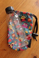 Emil - die Flasche mit Schutzhülle * 0,4 Liter * Glasflasche mit Eulen-Hülle