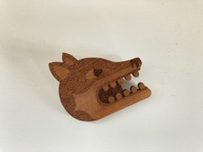 Malarko/Malarky Street Art - Graff Lasergeschnitten Holz Holz Fuchs Pin Abzeichen Brosche