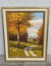 Ölgemälde von Walter Richter Motiv Wald Öl Gemälde 30cm × 40cm im Rahmen
