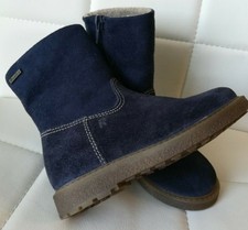 Richter GRETA Kinder Mädchen Schuhe Stiefel TEX Leder dunkelblau Größe 25 neu