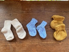 Alana Woll Socken Wollschuhe 0-6Monate 3Stück