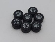 7 x LEGO Reifen Felge hellgrau 8mm D. x9mm Hole Round 30027ac01