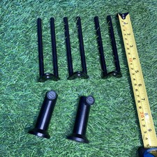 5 Zoll schwarze Hakenohren und Schwanen Bühnenständer