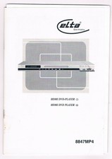Bedienungsanleitung Elta 8847 MP4 DVD-Player deutsch englisch