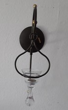 Wand Kerzenhalter Windlicht Laterne Wandhalter Wandleuchter Metall Garten Deko