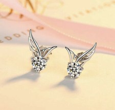 16- Engelflügel Ohrstecker echt Silber 925 Damen Kinder Ohrringe