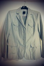  Kaufhof Jacke-Blazer,  Cargo-Style ,Gr.L (42), neu, modern ,hellgrau,NP 130€,