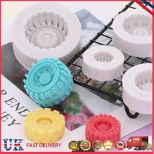 4pcs/set Creative Fondant Formen Motorrad Reifen Rad Silikon Backen Tools