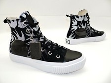 McQ Alexander McQueen SWALLOW Damen Hi Top Schuhe Sneaker Schwalben Schwarz  40
