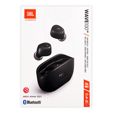 JBL Wave 100TWS Bluetooth In Ear Kopfhörer Schwarz Kabellos Deep Bass 20 Stunden