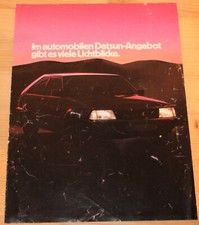 Prospekt Datsun Programm 1982 Cherry Sunny Stanza Blebird Laurel 280ZX Patrol 