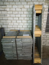 Steckregalsystem 200 x 94 X 30 Stahlstreben mit 105 Zinkblechböden - 23 Felder