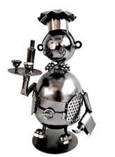 METALLSKULPTUR KOCH WEIN KELLNER GELDBOX SPARKASSE MÜNZBANK