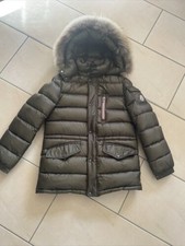 original Moncler Daunenjacke, Kinder, Gr. 152, 12 Jahre, dunkelgrün, neuwertig