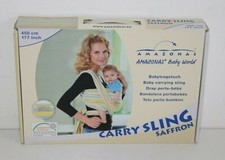 AMAZONAS Babytragetuch Carry Sling Saffron 450 cm 0-3 Jahre bis 15 kg hell 