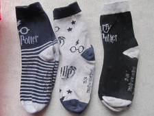 Kindersocken gr 31-34 Unisex Harry Potter 3 Paare top Zustand!