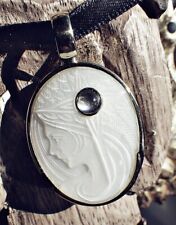 SCHMUCK-STCK CLIP ANHÄNGER GOLD  Mondstein Engel Morgen Sogni D'ORO Cabochon 