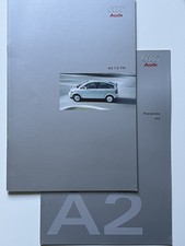 Audi Prospekt „A2 1.2 TDI“  04.2002 Broschüre +Preisliste Audi A2 3L