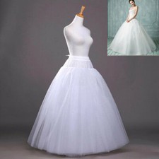 Weiß Neu kein ringe 3 Schicht petticoat Unterrock Hochzeit Krinoline Reifrock G1