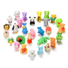 Bleistift Radiergummis Premium Neuheit Tier Radiergummis MINGZE 30 Stück B-WARE