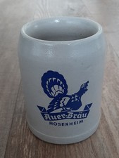 Bierkrug Auerbräu Rosenheim Brauereikrug Maßkrug Auer-Bräu 0,5 L halbe Mass