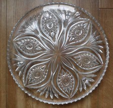 Kuchenplatte Tortenplatte Glas Bleikristall ø 31 cm mit 3 Füßchen