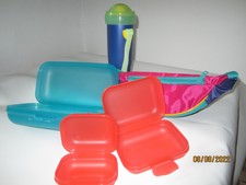Tupperware Maxi Twin-Set (3) Brotdose + Trinkflasche Rakete + Bauchtasche -NEU❤️