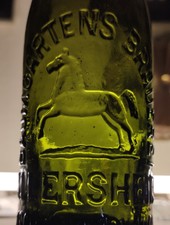 ALLERSHEIM  BRAUEREI BAUMGARTEN kleine  Bierflasche vor 1920,  1/4 L