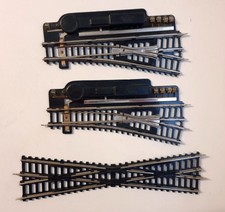 Piko 2 elek. Weichen re/li + Kreuzung Hohlprofilgleis DDR H0 1:87